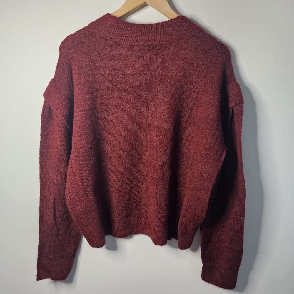 NWT Vigoss Burgundy Crew Neck Pullover Sweater Large - Picture 6 of 8
